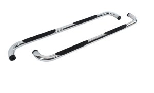 Chevrolet Silverado 3500 Nerf Bars - Go Rhino - 4000 Series - Polished Stainless Steel - `01-`13